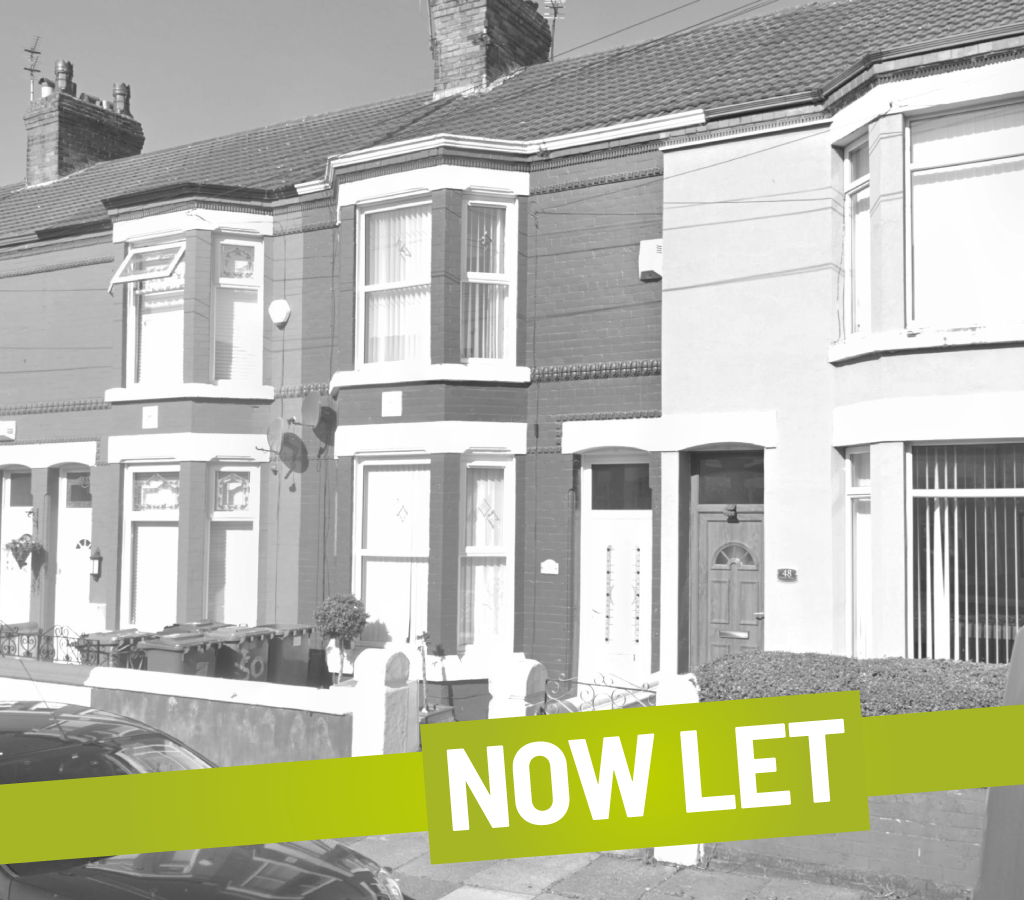 50 Aspinall Street, Birkenhead with Now Let Banner